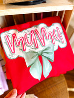 Mama Green Bow Sweatshirt