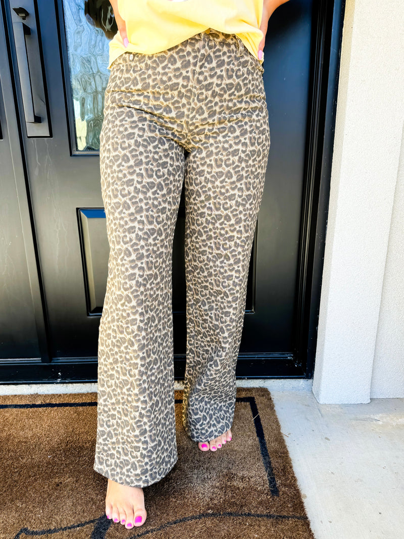 Paige Leopard Pants