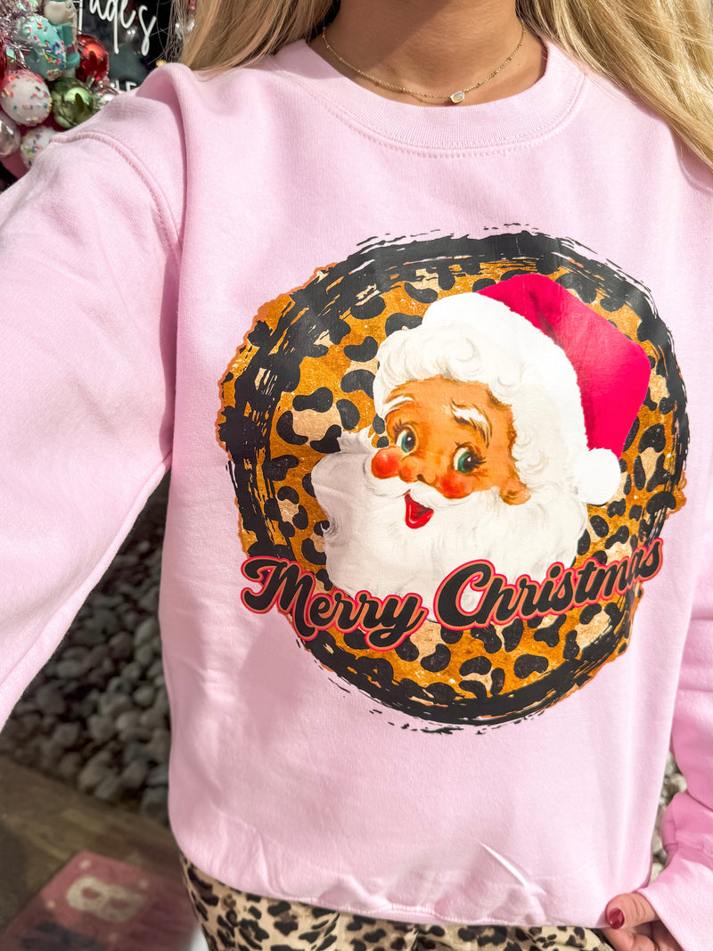 Santa Leopard Sweatshirt